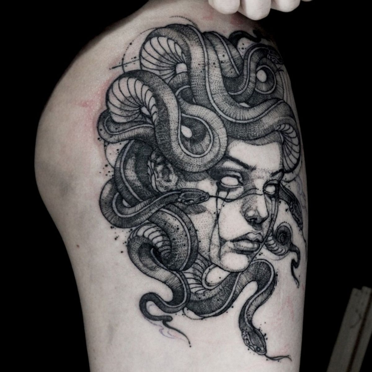 Tattoo uploaded by T Lullaby • Medusa. Instagram: 'gghost_tattooer' # ...