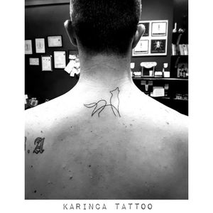 🐺Instagram: @karincatattoo #wolf #line #back #black #tattoo #tattoos #tattoodesign #tattooartist #tattooer #tattoostudio #tattoolove #ink #tattooed #small #minimal #little #tiny #dövme #istanbul #turkey 