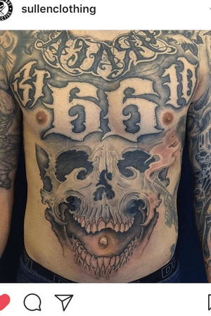 #inkvaders #inked #tattooartist #tattooart #tattoooftheday   #skull #skulltattoo #switzerland #blackandgrey #blackandgreytattoo #rockstar #FamousTattooed #fronttattoo #frontpiece 