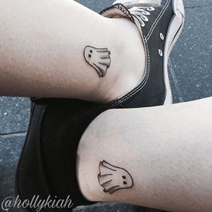 Matching best friend tattoo’s, Done at Wicked Ink, Sydney. 👻 #bestfriend #matching #matchingtattoos #Ghost #spooky  #horror #love 