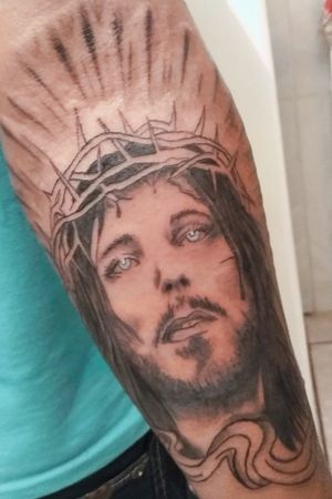 JESUS no antebraço do Cliente Rafael 