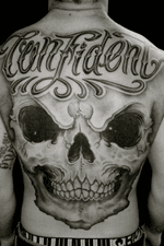 #inkvaders #inked #tattooartist #tattooart #tattoooftheday #backpiece #backtattoo #skull #skulltattoo #switzerland #blackandgrey #blackandgreytattoo #rockstar #FamousTattooed 