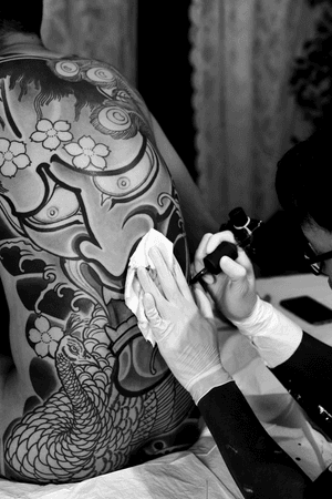 #hannya  #bodysuits#japanesetattoo #feathercloud#japanesetattoos#shanetan #tattoo #japaneseart#japanesetattooart
