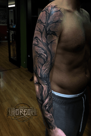 #jungle #arvore #pretoecinza #blackandgrey #bonzai #Bonsai #Black #tattooart #tattooartist #tattoos 