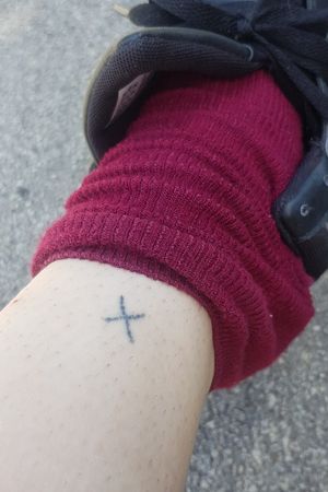 A little cross as a SYMBOL of a GOAL in my life that I am going for.
