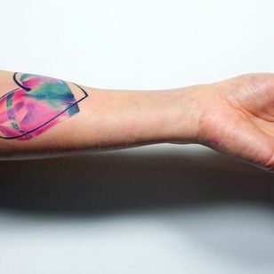 Tatuaje de Tyna Majczuk #TynaMajczuk #painting #watercolor #brush trazos #abstract