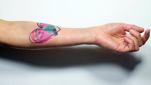 Tattoo by Tyna Majczuk #TynaMajczuk #painterly #watercolor #brushstrokes #abstract