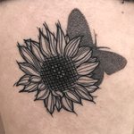 Sunflower and butterfly for Marissa 