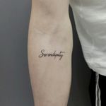 Font Tattoo #tattoo #tatuaggio #roma #liner #blackandwhite #tat #dariowax #fontattoo #Serendipity 