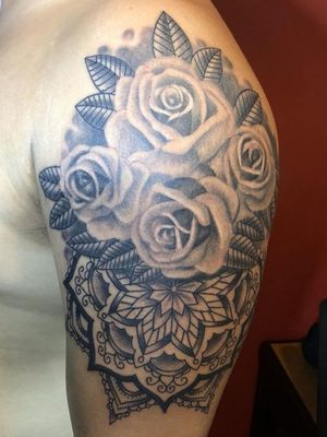 Rose Mandalla Tattoo