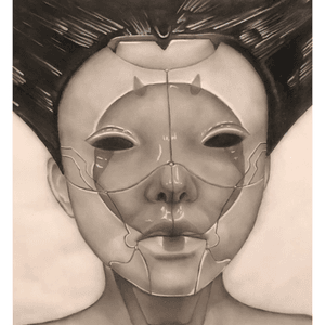 Robot geisha portrait, Ghost in the shell