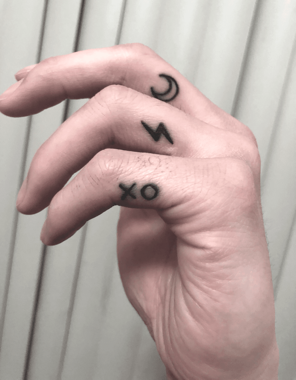 Lightning Bolt on Finger  Tiny finger tattoos Simple tattoos Stick poke  tattoo