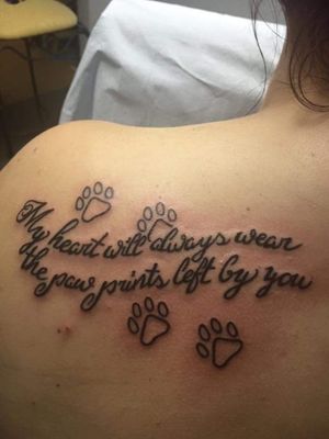 First tattoo! Took a total of 4 hours. (2 for design and 2 for doing) Got the idea from Pinterest but myself and my artist worked  out the design for me For my love of Animals and my fur babies