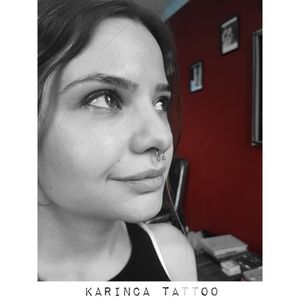 Septum Piercing Instagram: @karincatattoo #septum #piercing #septumpiercing #girlpiercing #pierced #piercer #istanbul #turkey #dövme #dövmeci #design #girl #woman #tattoo