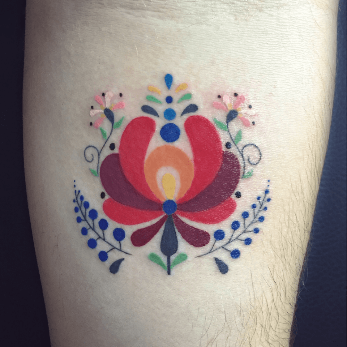 Hungarian floral design tattoo  Floral tattoo design Hungarian  embroidery Hungarian tattoo