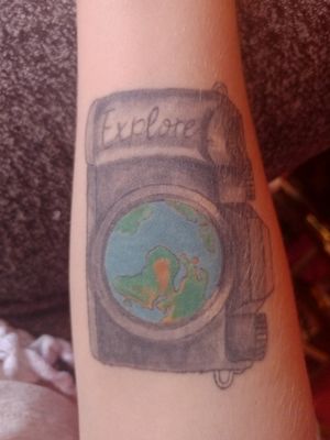 I really like travelling and photography so my friend drew up this idea for me and I got it on my golden birthday.