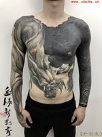tattoo by heng yue #hengyue #dragon #whiteinkonnblack 