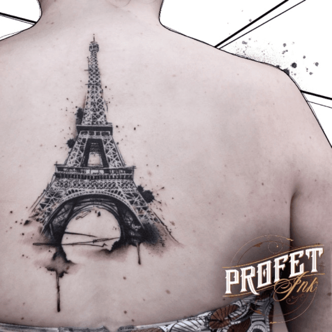 Eiffel Tower Tattoo  Eiffel tower tattoo Paris tattoo Tattoos