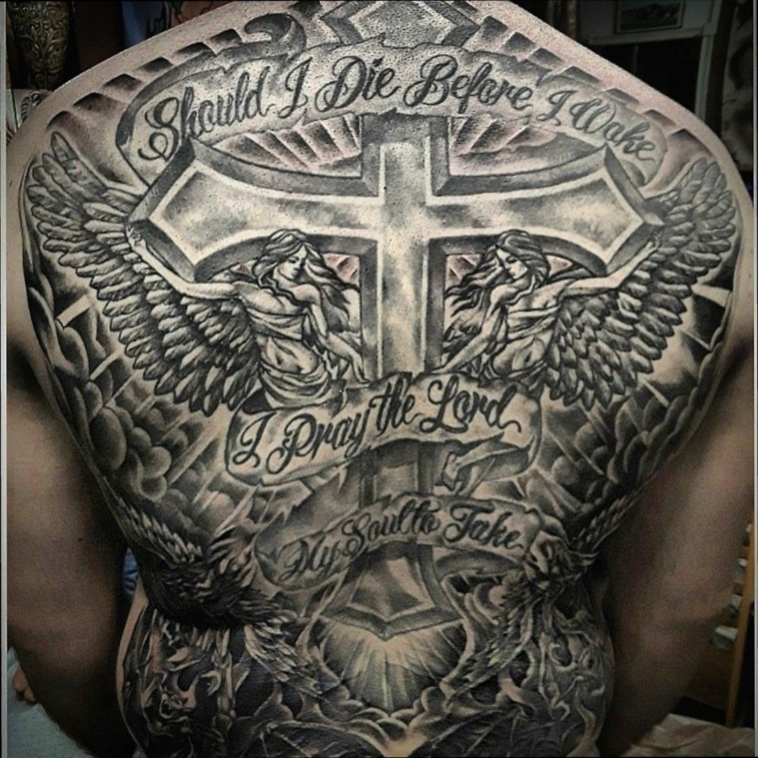 97 Stunning Cross Tattoos For Back  Tattoo Designs  TattoosBagcom