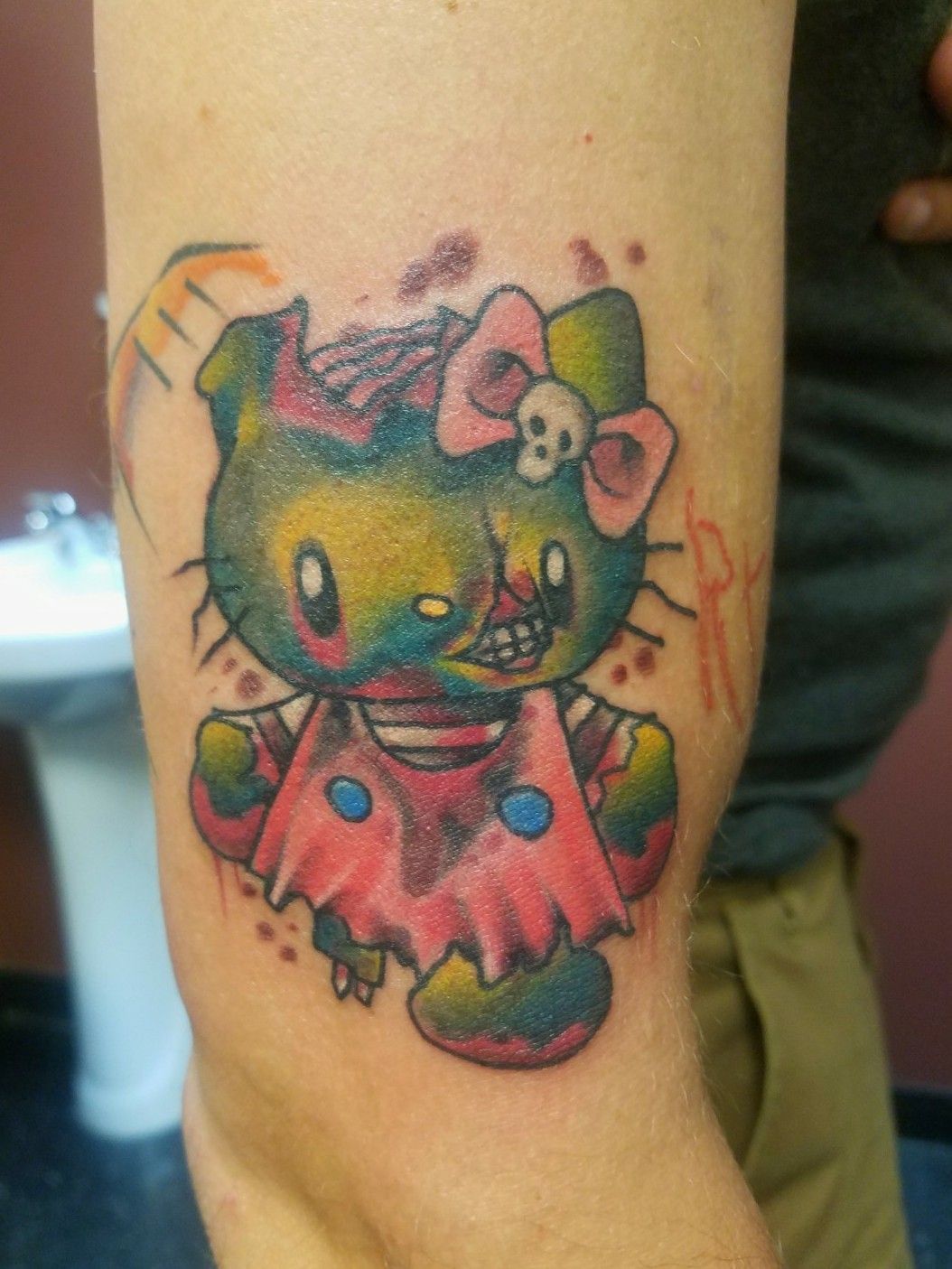 zombie hello kitty tattoo
