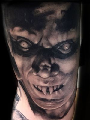 Healed shot of a portrait done at The Great British tattoo show #greatbritishtattooshow #portrait #realism #reaoistic #SalemsLot 