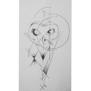 Geometric Owl Dot work