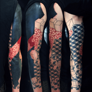 Sleeve by @fishero - Freihand tattoo #sleeve #sleevetattoo #fishero #fisherotattoo