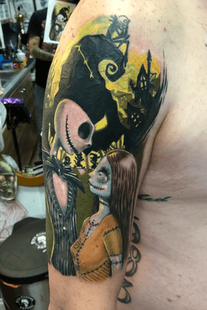 Noghtmare before christmas cover up in progress