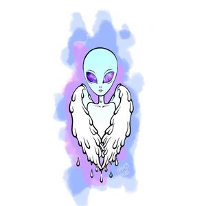 #alien #galaxy #wing ♡
