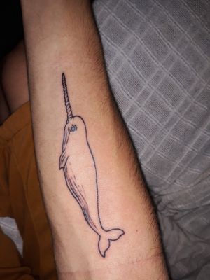 Baleia da espécie Narval. #tattoo #while #narval #narvalwhile #animal #wild 