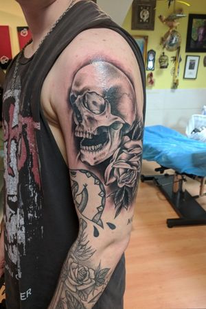 Old picture... Fresh skull and rose 