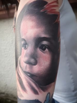 Cover up over an older kid portrait