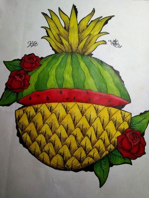 #watermelon #color #colors #colorful #colortattoo #rose #roses #nature #pineapple  CAN DO THE TATTOO