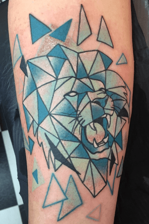 Geometric Lion for Connor #lion #geometric 