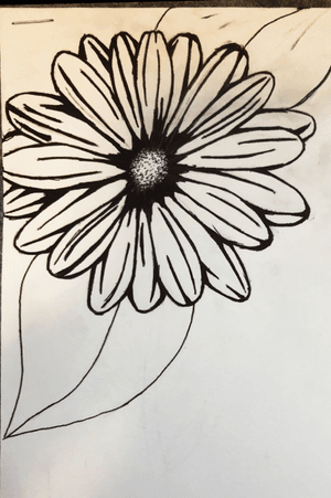 Flower Tattoo #flower #floral #flowersleeve #flowertattoo #blackandgrey #linework #sketch 