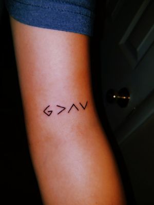 God is greater than the highs and the lows.