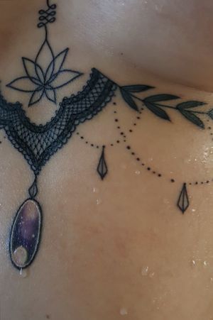 In love with how much detail my sternum piece has 💜