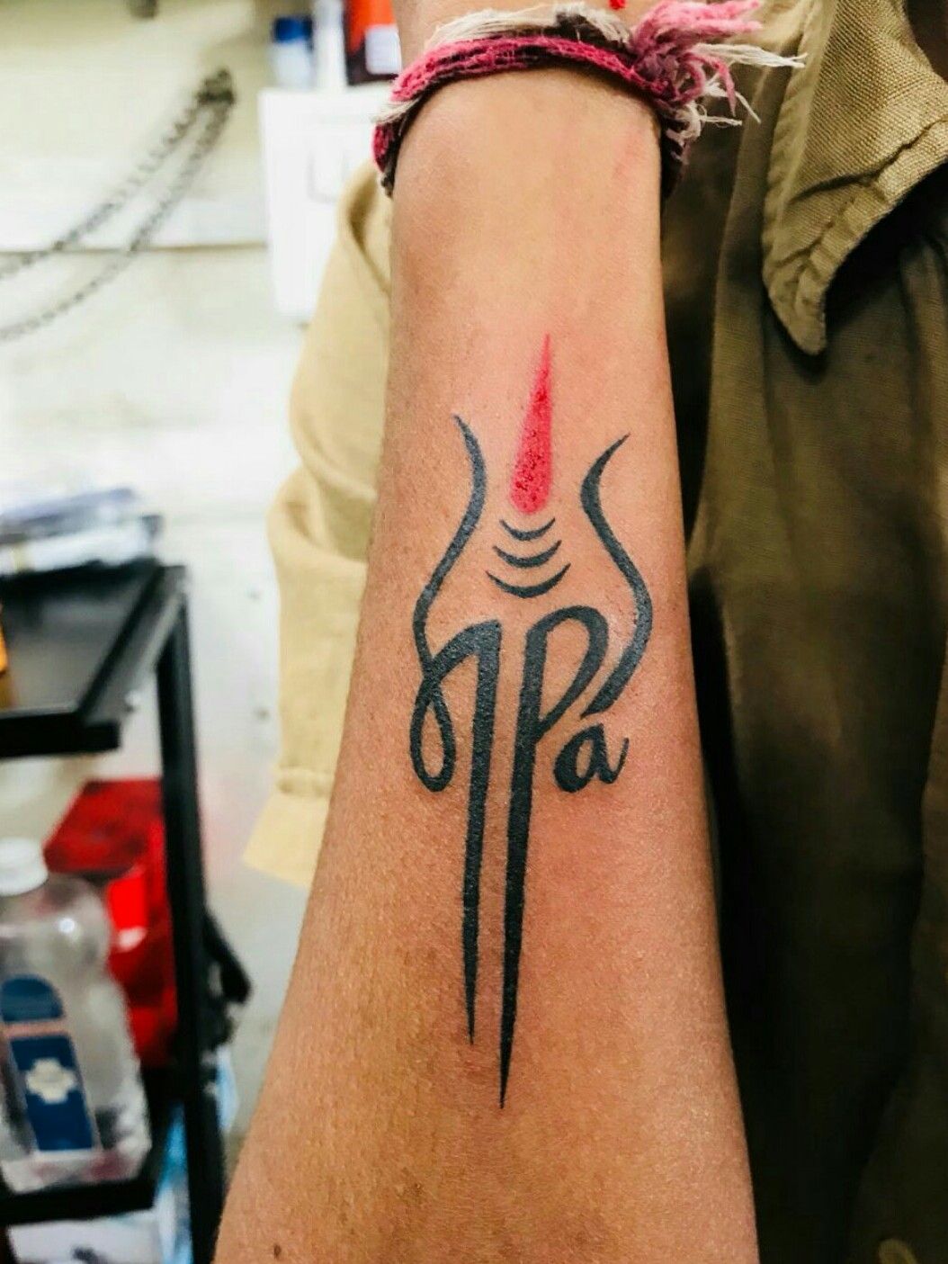 ARJUN on Instagram OM  Trishul  Maa tattoo  KingInk   arjunnnraj         tattoo tattoos tattooed girlswithtattoos tattooartist  tattooart