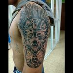 #tattoo #wolfhead #wolf #wolftattoo #loboindian #lobo #lobotattoo #pergamino #buenosairestattoo #luchotattoo #luchotattooer