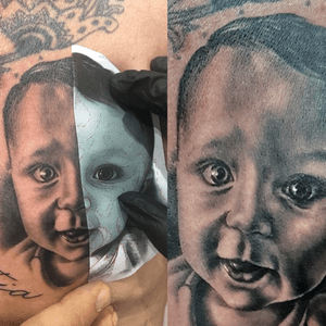 baby portrait #baby #portrait #blackandgrey  #blackAndWhite #tattooartist #tattooart #Tattoodo #realism #realistic 