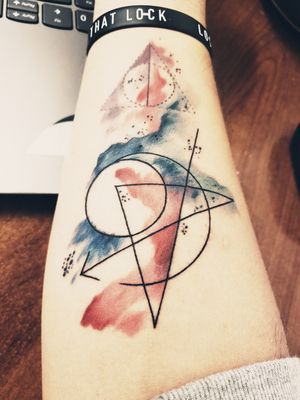 Deathly Hallows Symbol + The Avengers Symbol Harry PotterMarvel's The Avengers