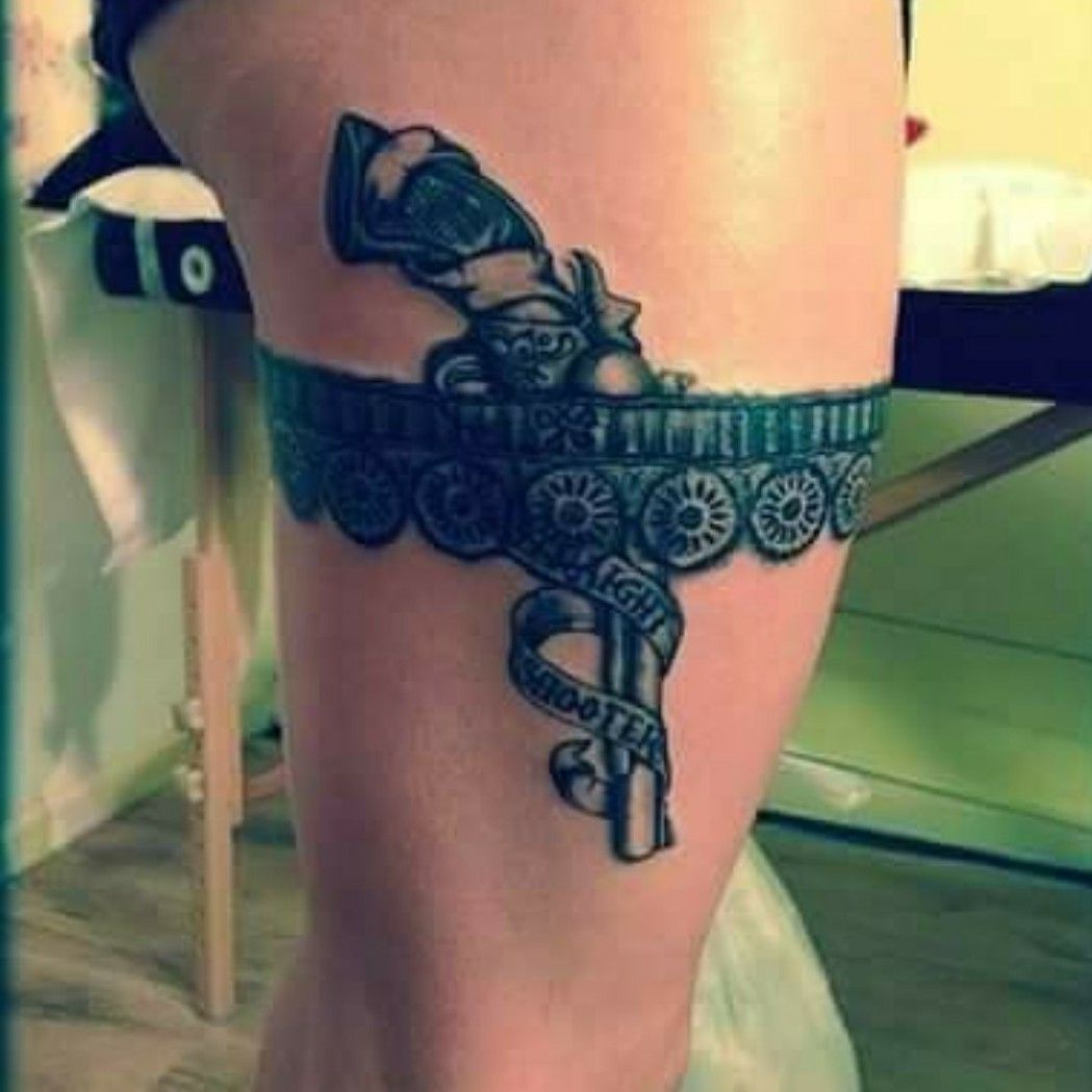 Tattoos by George  Tattoos  New  Gun and garter belt