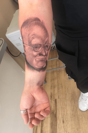 Grandfather portrait tattoo
