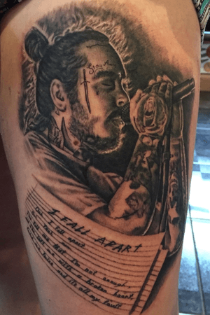 Post Malone portrait done recently