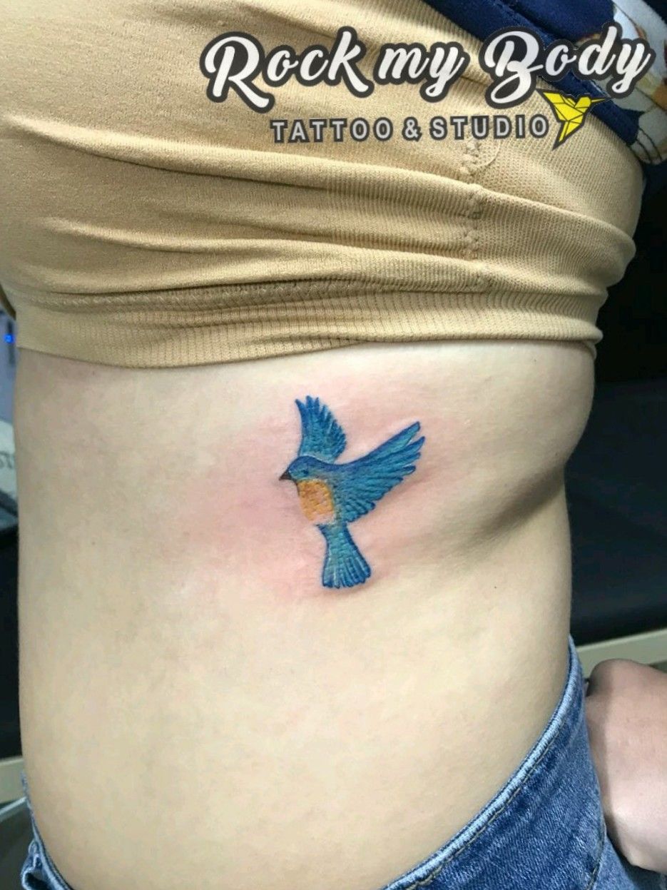 Tattoo uploaded by Rockmybody Tattoostudio  blueink bluebirdtattoo  bluebird birdtattoo tattooart tattooartist rockmybodytattoostudio  inkedgirl  Tattoodo