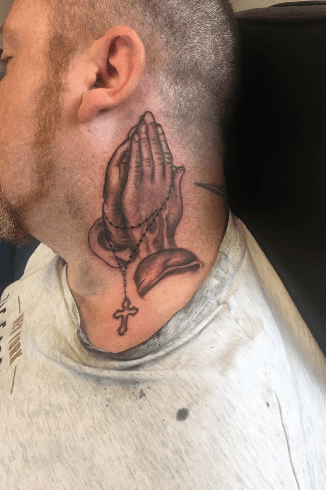 Star Ink Tattoos  Piercings  PRAYING HANDS  adamolvera0817  starink254  realistictattoo waco texas tattooshop tattoo praying  hands art necktattoo  Facebook