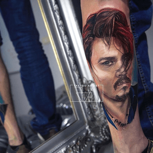 “There’s a drive in me that won’t allow me to do certain things that are easy.” #johnnydepp #johnnydepptattoo #tattoolove #tattoo #tattooportrait #coloredportrait #smalldetails #joaantountattoos #lebanesetattooartist #lebanon #tattooideas #tattoocolor
