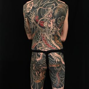 Tatuaje de Lupo Horiokami #LupoHoriokami #Irezumi #Japanese