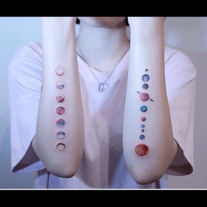 Just some tattoos that inspire me to want planets all over my body. 💫🌕🌖🌗🌘🌑🌒🌓🌔🌕🌎