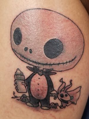 I love Jack Skellington and so for my bday I got this yesterday Jimmy at NiteOwl Studios Fredericksburg location they are awesome 💀😈🤩